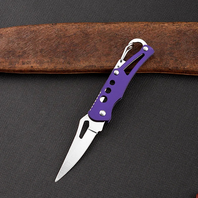 Mini Folding Pocket Knife — Portable EDC Keychain Tool