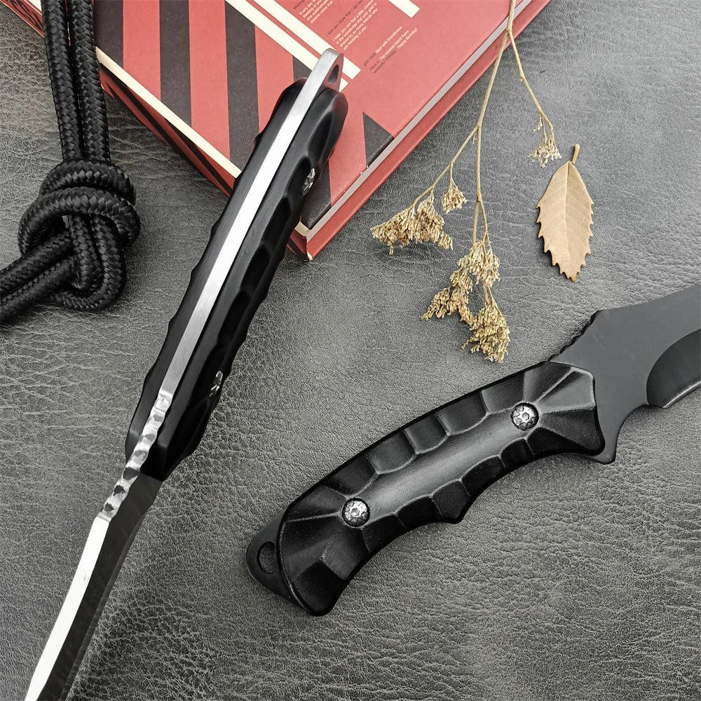 5Cr13Mov Fixed Blade Tactical Knife | Aluminum Handle Combat Bushcraft EDC