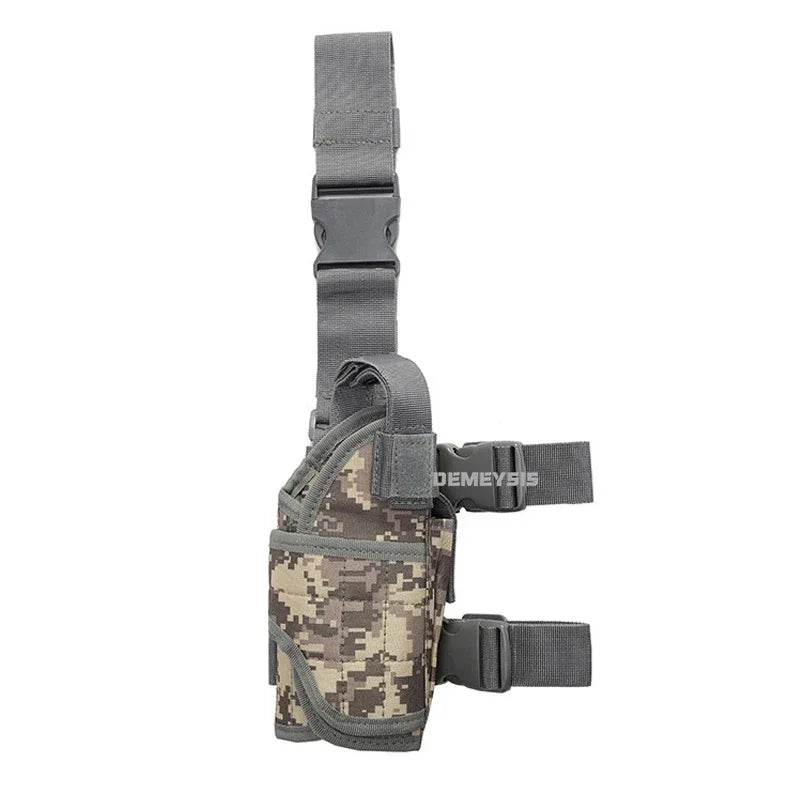 Demeysis Universal Nylon Drop Leg Tactical Pistol Holster | Right & Left Hand