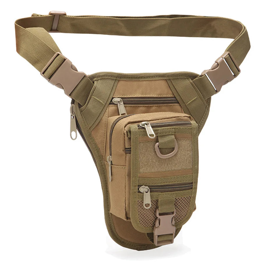 Large-Capacity Camouflage Oxford Tactical Waist & Leg Bag