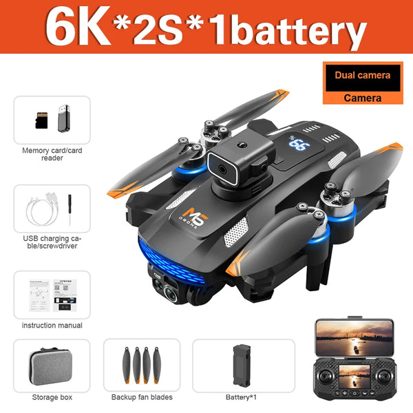 Lenovo M6 Pro Drone 8K Camera | 5G WiFi FPV Remote Control Quadcopter