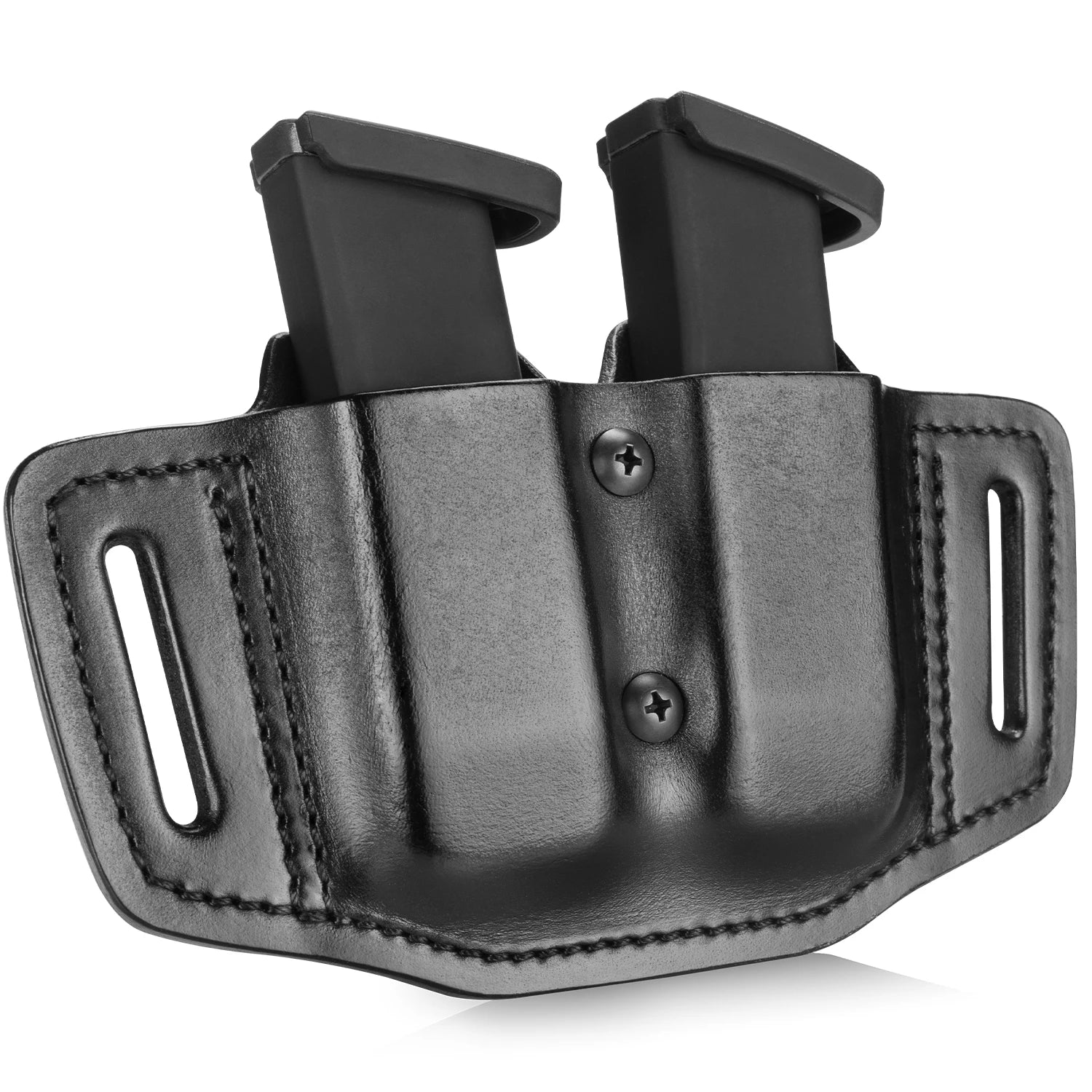 Premium Leather Double Magazine Pouch