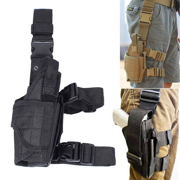 Tornado Universal 900D Nylon Drop Leg Tactical Holster with Mag Pouch | Right Hand