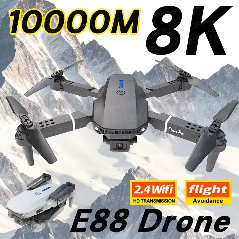 Foldable 4K Dual-Camera Drone with Altitude Hold and Trajectory Flight