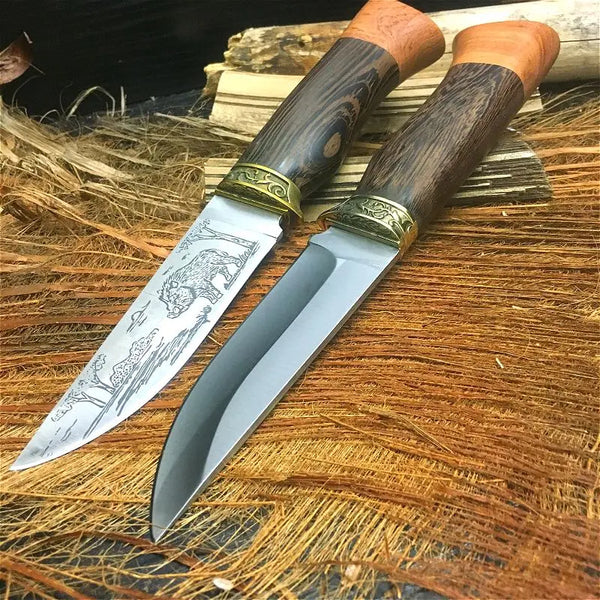 Classic Fixed Blade Knife – Rosewood Handle