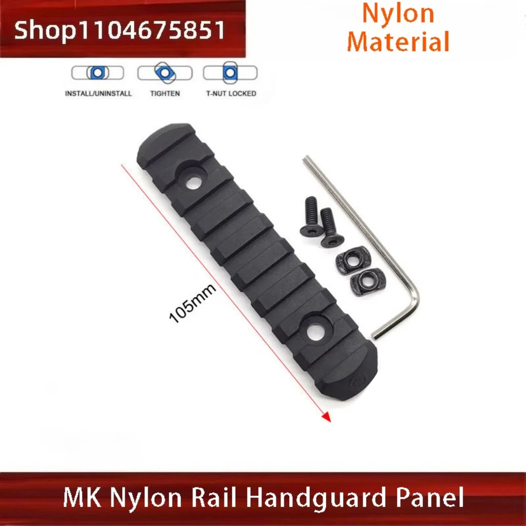 Tactical Picatinny Rail Handguard - MLOK/KEYMOD Compatible for Airsoft Wargame Rifles