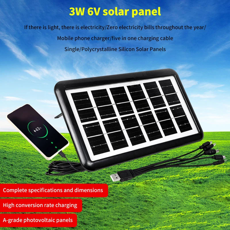 3W Solar Charging Panel